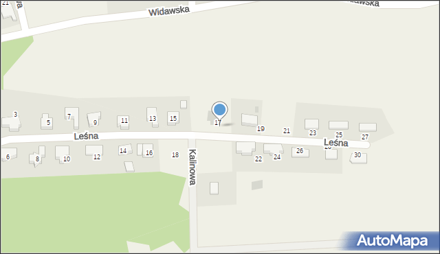 Dobrzykowice, Leśna, 17b, mapa Dobrzykowice