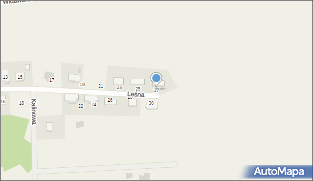 Dobrzykowice, Leśna, 27, mapa Dobrzykowice