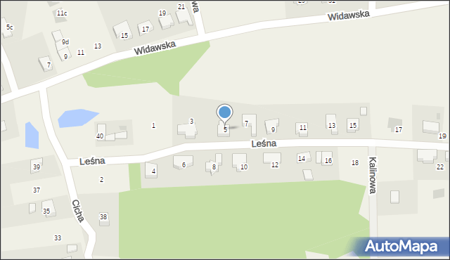 Dobrzykowice, Leśna, 5, mapa Dobrzykowice