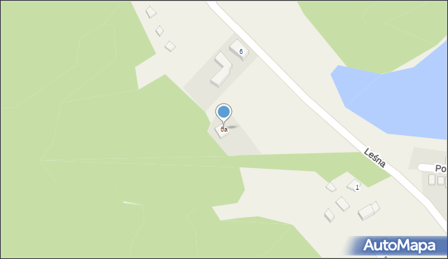 Dziemiany, Leśna, 6a, mapa Dziemiany