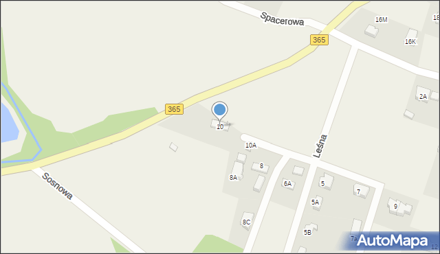 Dziwiszów, Leśna, 10, mapa Dziwiszów