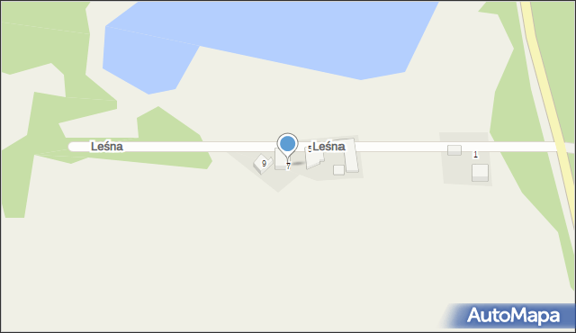 Egiertowo, Leśna, 7, mapa Egiertowo