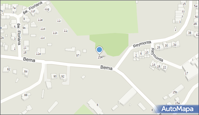 Elbląg, Łęczycka, 13A, mapa Elbląga