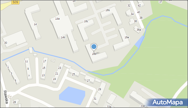 Elbląg, Łęczycka, 16d, mapa Elbląga