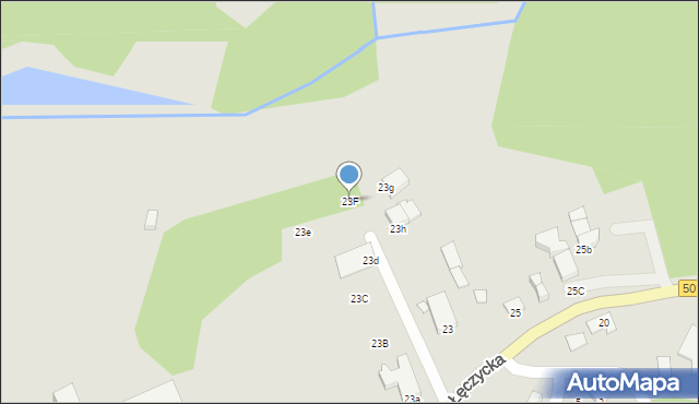 Elbląg, Łęczycka, 23F, mapa Elbląga