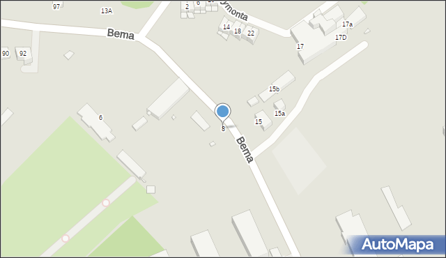 Elbląg, Łęczycka, 8, mapa Elbląga