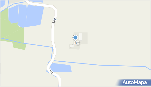 Frydrychowice, Łęg, 18, mapa Frydrychowice