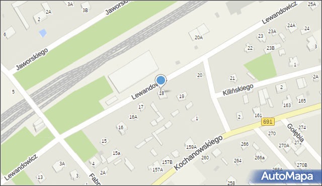 Garbatka-Letnisko, Lewandowicz Hanki, 18, mapa Garbatka-Letnisko