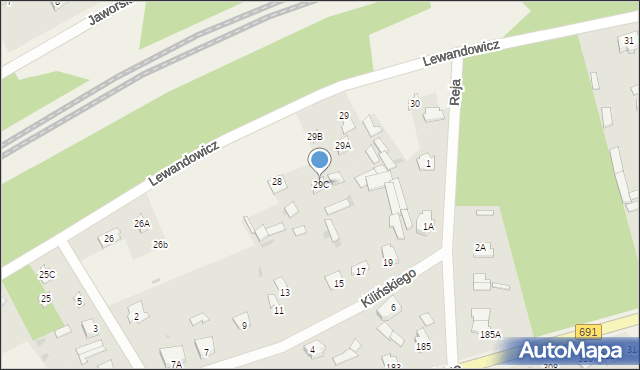 Garbatka-Letnisko, Lewandowicz Hanki, 29C, mapa Garbatka-Letnisko