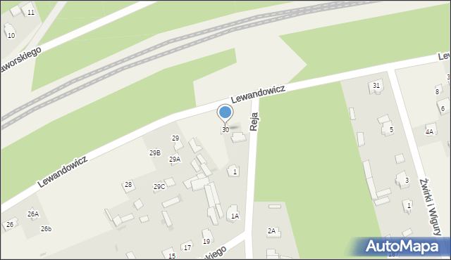 Garbatka-Letnisko, Lewandowicz Hanki, 30, mapa Garbatka-Letnisko