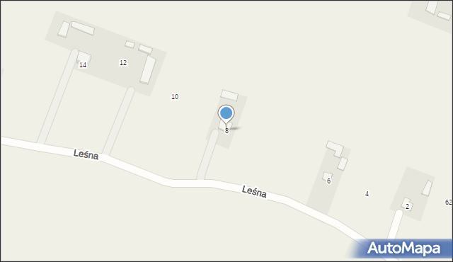 Garbów, Leśna, 8, mapa Garbów