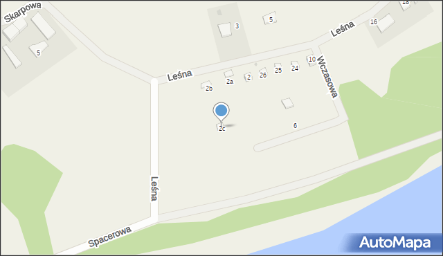 Garcz, Leśna, 2c, mapa Garcz