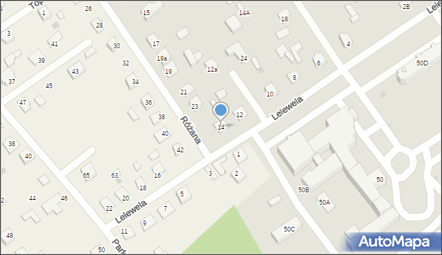 Garwolin, Lelewela, 14, mapa Garwolin