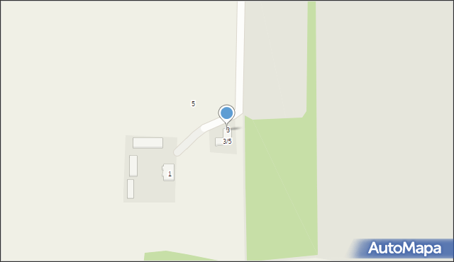 Gąski, Leśna, 3, mapa Gąski