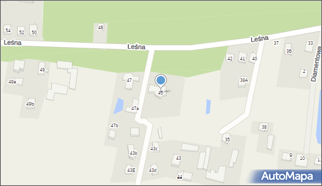 Gąski, Leśna, 45, mapa Gąski