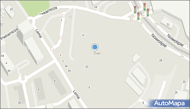 Gdańsk, Lema Stanisława, 5a, mapa Gdańska