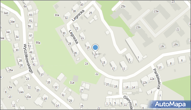 Gdańsk, Legnicka, 17, mapa Gdańska