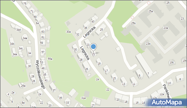 Gdańsk, Legnicka, 21, mapa Gdańska