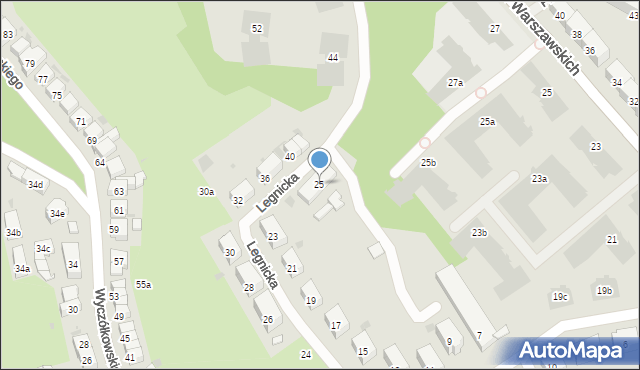 Gdańsk, Legnicka, 25, mapa Gdańska