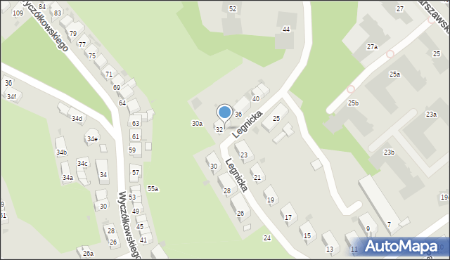 Gdańsk, Legnicka, 32/34, mapa Gdańska