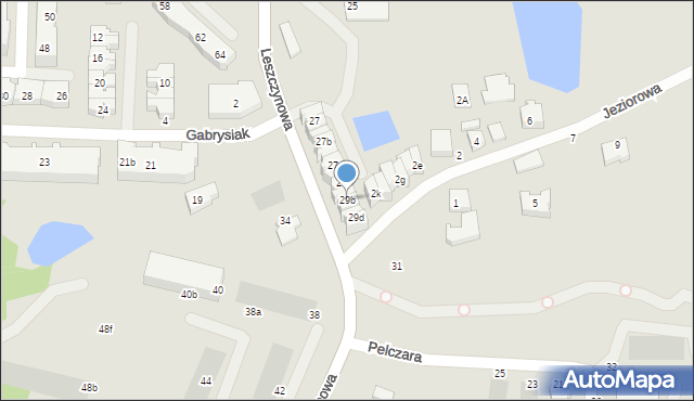 Gdańsk, Leszczynowa, 29b, mapa Gdańska