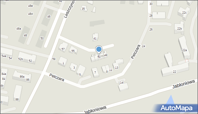 Gdańsk, Leszczynowa, 51, mapa Gdańska