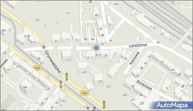 Gdańsk, Lendziona Antoniego, 15, mapa Gdańska