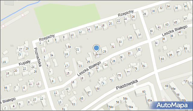 Gdańsk, Leszka Białego, 27, mapa Gdańska