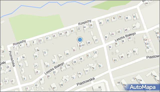 Gdańsk, Leszka Białego, 33, mapa Gdańska