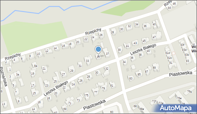 Gdańsk, Leszka Białego, 35, mapa Gdańska