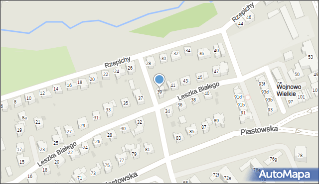 Gdańsk, Leszka Białego, 39, mapa Gdańska