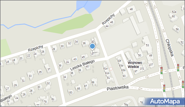 Gdańsk, Leszka Białego, 47, mapa Gdańska