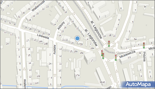 Gdańsk, Lelewela Joachima, 19A, mapa Gdańska