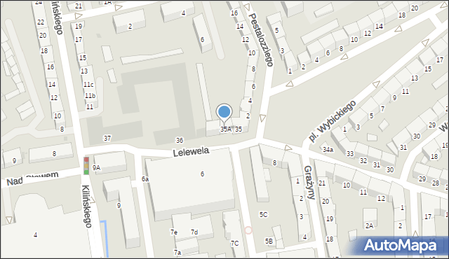 Gdańsk, Lelewela Joachima, 35A, mapa Gdańska