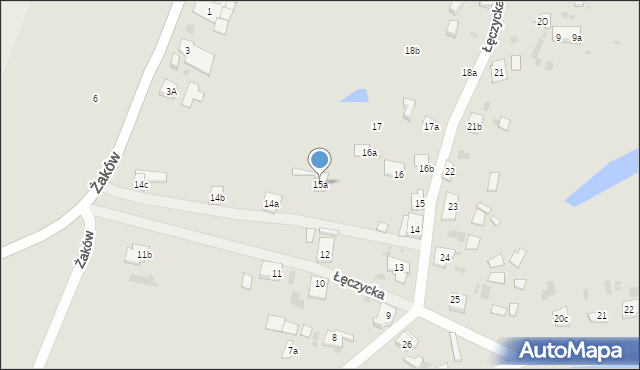 Gdańsk, Łęczycka, 15a, mapa Gdańska