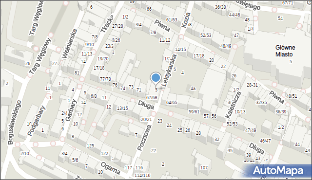 Gdańsk, Lektykarska, 3, mapa Gdańska