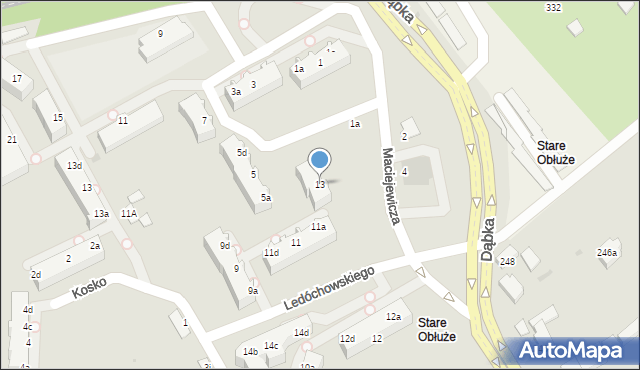 Gdynia, Ledóchowskiego Antoniego, kpt., 13, mapa Gdyni