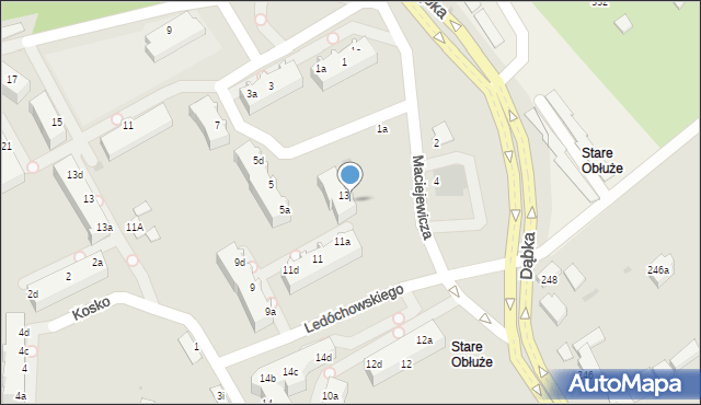 Gdynia, Ledóchowskiego Antoniego, kpt., 13a, mapa Gdyni