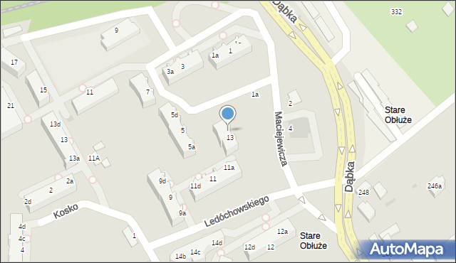 Gdynia, Ledóchowskiego Antoniego, kpt., 13b, mapa Gdyni