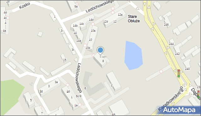 Gdynia, Ledóchowskiego Antoniego, kpt., 8b, mapa Gdyni