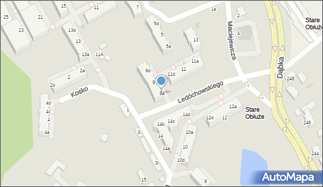 Gdynia, Ledóchowskiego Antoniego, kpt., 9a, mapa Gdyni