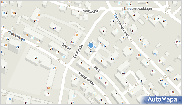 Gdynia, Legionów, 7, mapa Gdyni