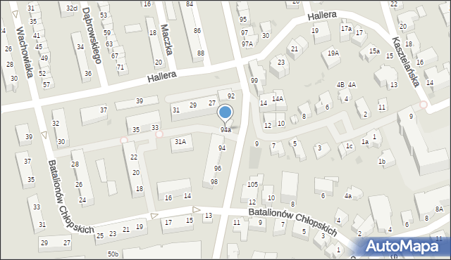 Gdynia, Legionów, 94a, mapa Gdyni