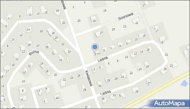 Giedajty, Leśna, 3, mapa Giedajty