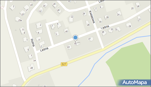 Giedajty, Leśna, 41, mapa Giedajty