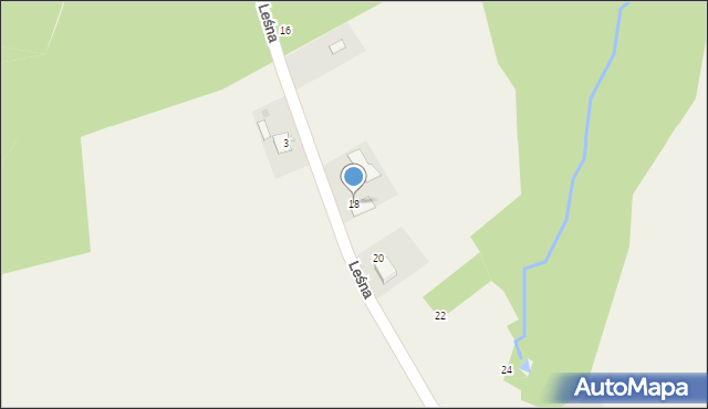 Gierałtowiczki, Leśna, 18, mapa Gierałtowiczki