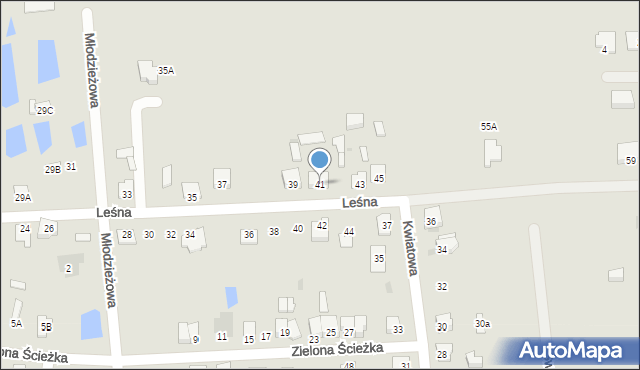 Glinojeck, Leśna, 41, mapa Glinojeck