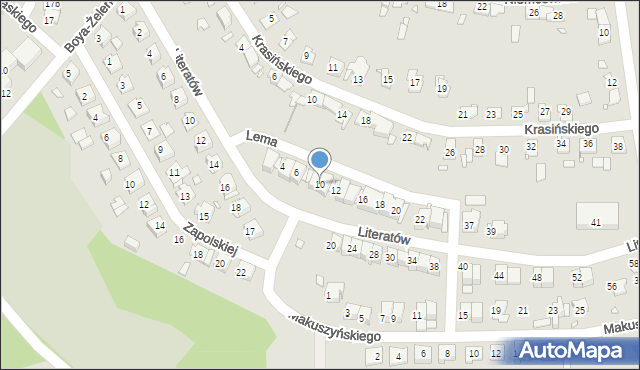 Gliwice, Lema Stanisława, 10, mapa Gliwic