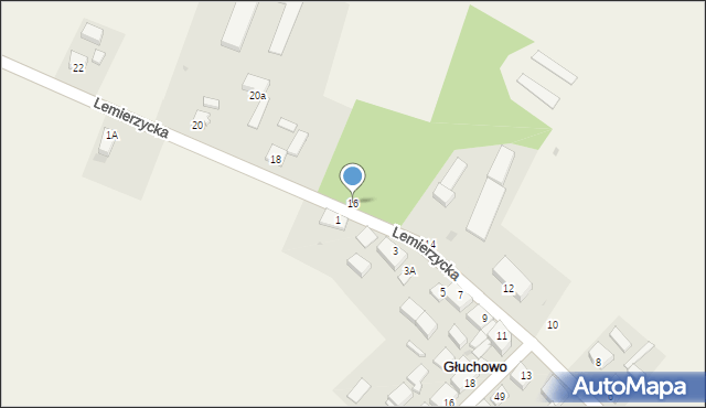 Głuchowo, Lemierzycka, 16, mapa Głuchowo