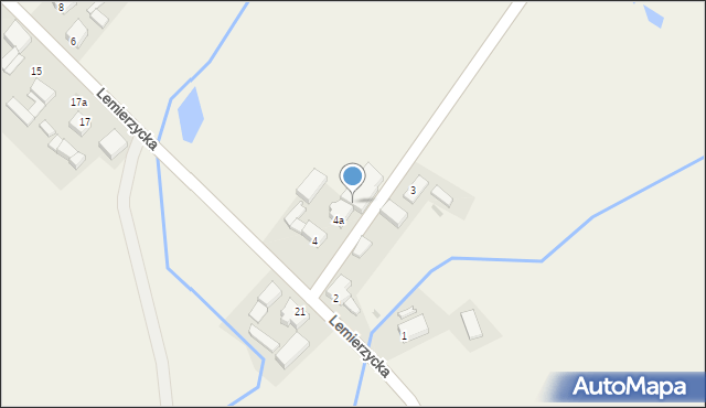 Głuchowo, Lemierzycka, 4b, mapa Głuchowo